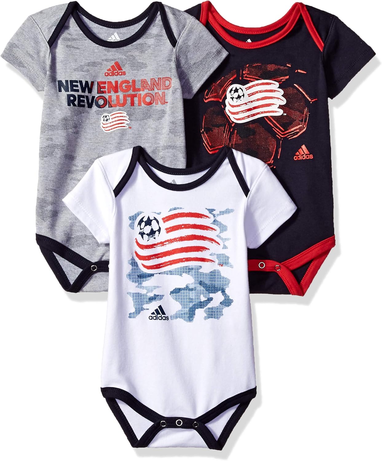 MLS Newborn & Infant "Hat Trick" 3 Piece Bodysuit Set: Clothing
