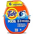 Tide PODS Laundry Detergent Pacs, Original Scent, Powerful 3-in-1 Clean in one Step, HE Compatible, 112 Count