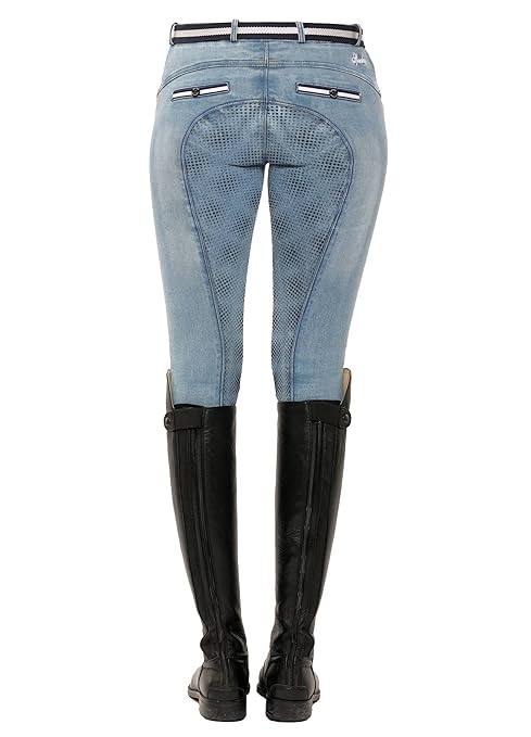 SPOOKS Reithose für Damen Mädchen Kinder, Voll-Grip-Besatz Reithosen Leggings Turnierreithose - Bequem & Stylisch Ricarda Ful