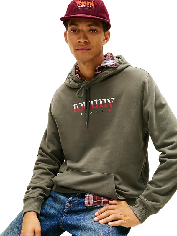 Herren TJM Reg DNA Hoodie EXT Dm0dm22113 Pullover-Sweatshirt, Green (Pewter Green), M EU