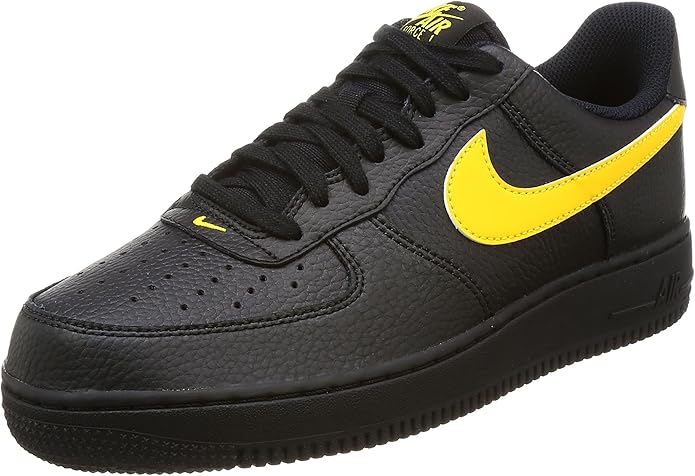 nike air force 1 07 lv8 low black amarillo