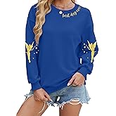 MYHALF Magical Shirt for Women Magic Kingdom Sweatshirt Best Day Long Sleeve Shirts Family Vacation Pullover Tops