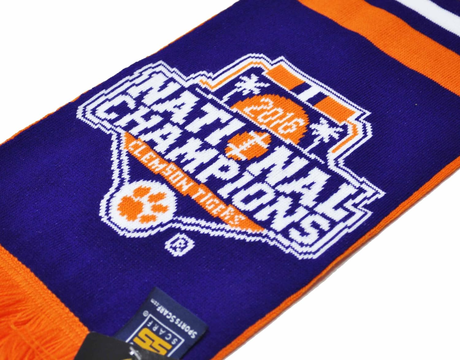 clemson national championship scarf