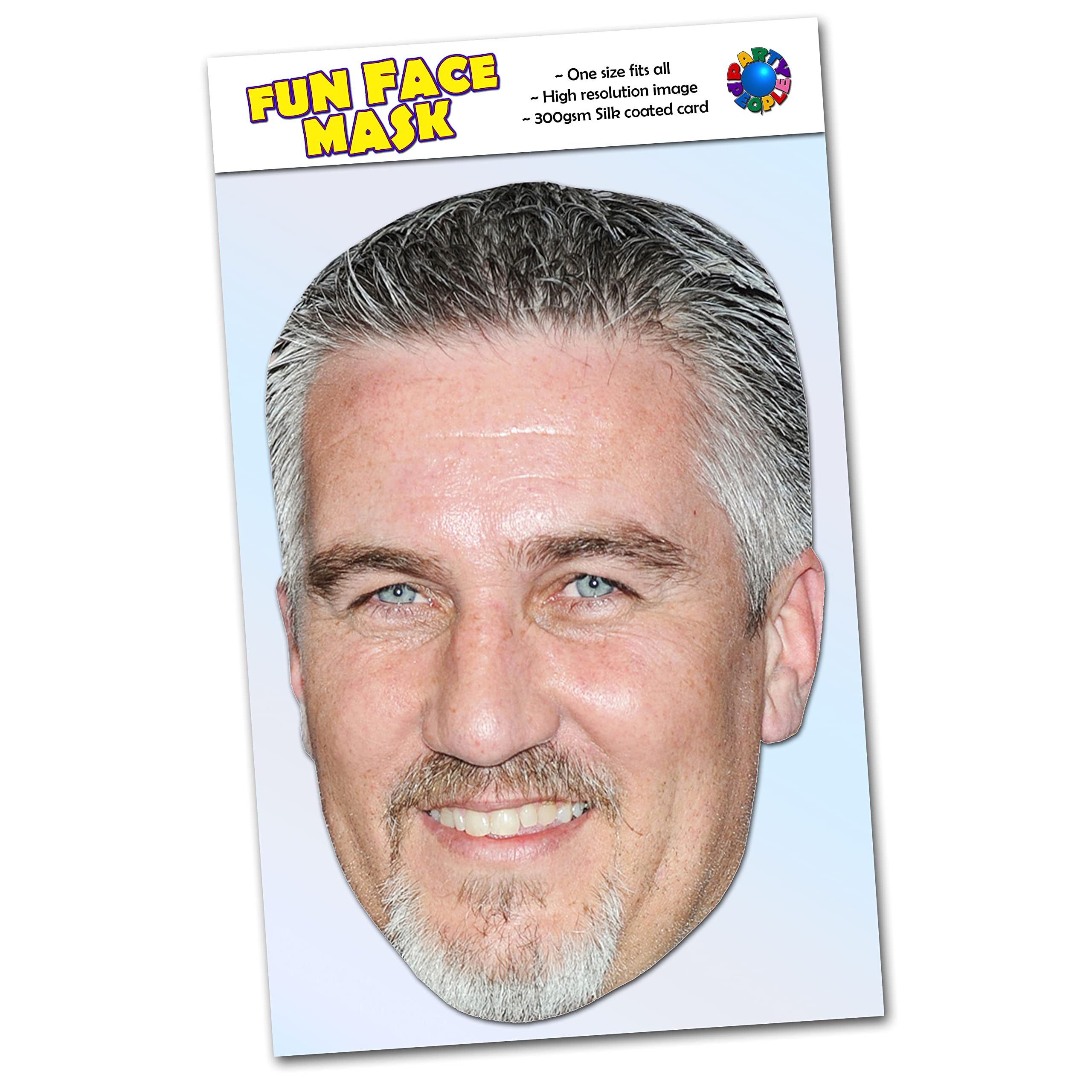 Party People 1 x Paul Hollywood - Celebrity Face Mask - Ready To Wear - Paul H