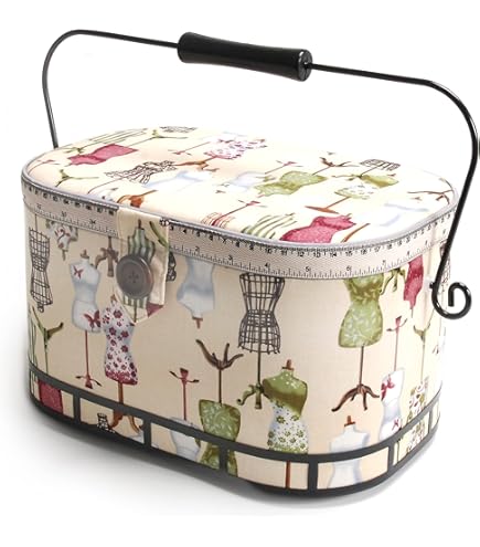 Amazon.com: Hobby Gift MRL 8 Sewing Box: Large, Cotton Blend