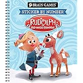 Brain Games - Sticker by Number: Rudolph the Red-Nosed Reindeer