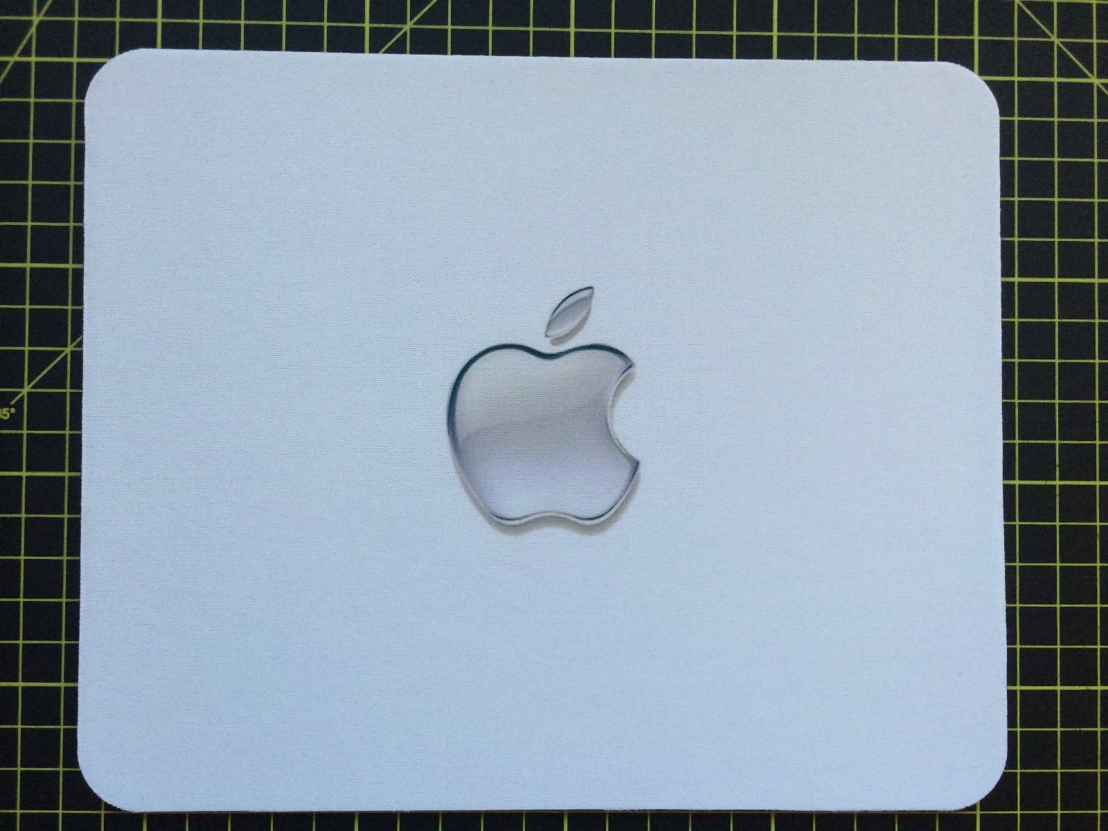 GLASS APPLE effect print MOUSEMAT MOUSE MAT PAD compatible with Mac iMac MacBook