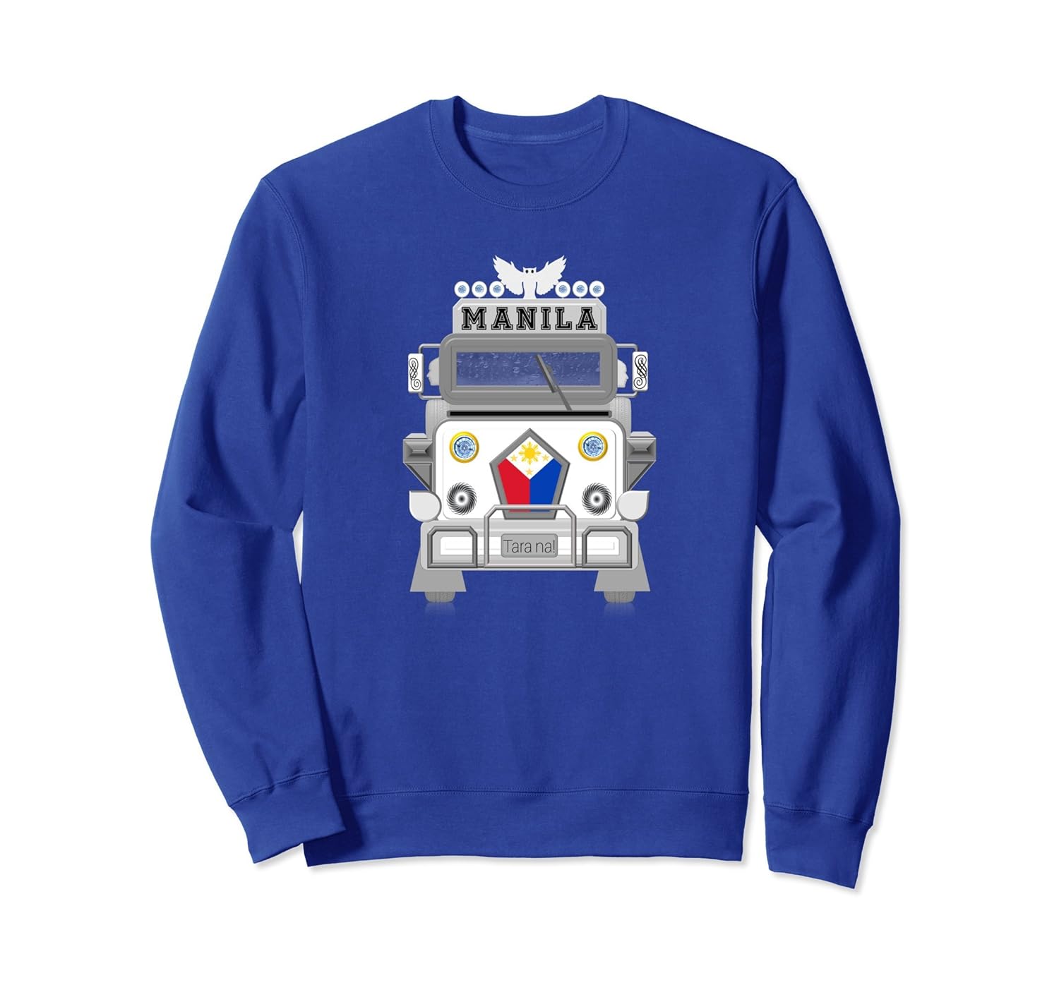 Philippines Shirt with Flag Pattern and Manila Jeepney-Rose