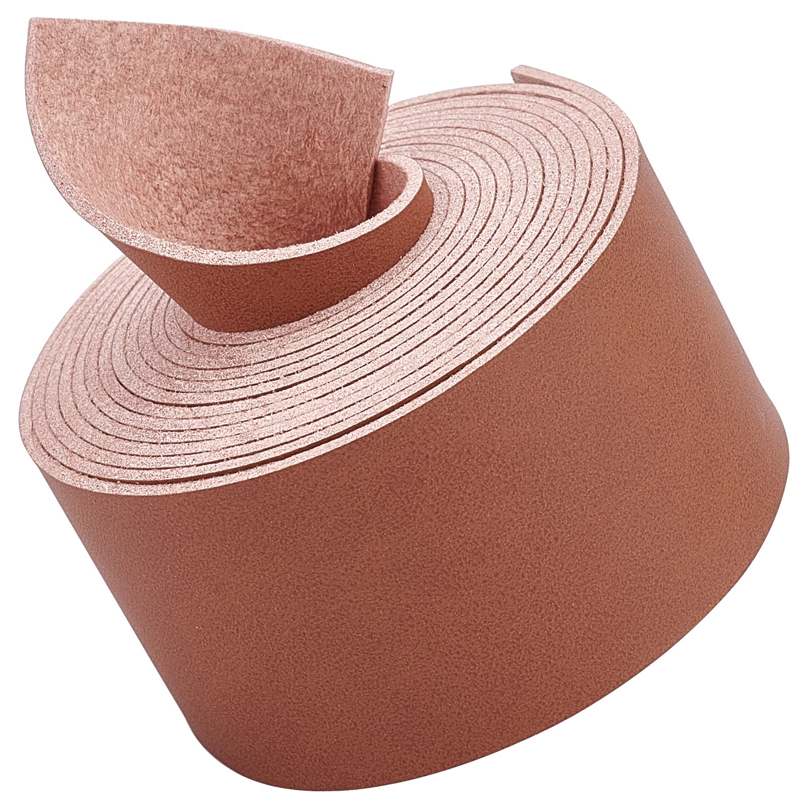 GORGECRAFT Full Grain Leather Straps 1.5 Inches Wide 78 Inches Long Single Sided PU Leather Strip for DIY Crafts Projects Clothing Jewelry Wrapping Making Bag Strap Handles(Brown, 1.5 Inches Wide)