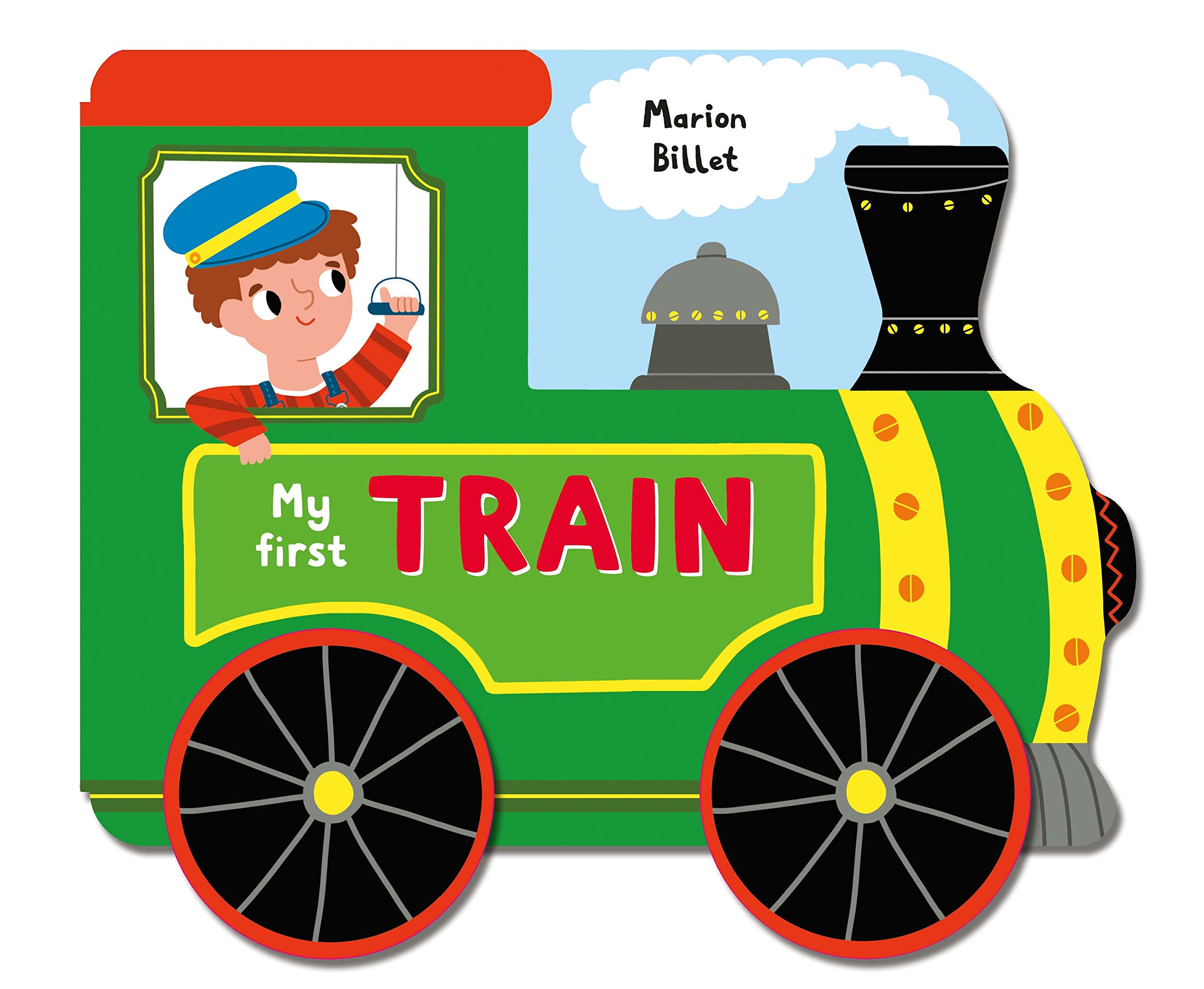 Get of my train. Train board. the train book. my first book. my big train book.