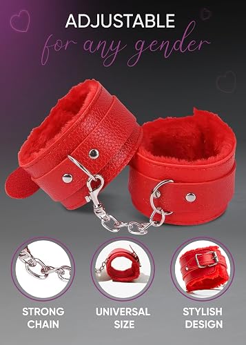 Aazon.co: Fluffy Handcuffs Satin Eye Ask Kit Fluffy Hand Cuff Set...