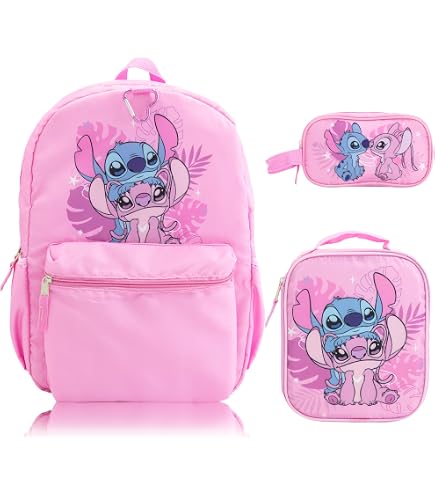 Amazon.com: Disney Lilo and Stitch Angel Backpack Set for Girls