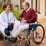 Heveer Wheelchair Side Bag with Pockets Waterproof Armrest Pouch Reflective view 2