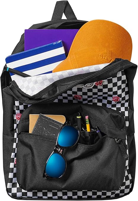 vans realm rose checker