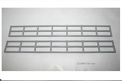 Markenlos Boat Mast 2 x Rigging #47996 Gitter light bluish gray #10179 UCS Falcon