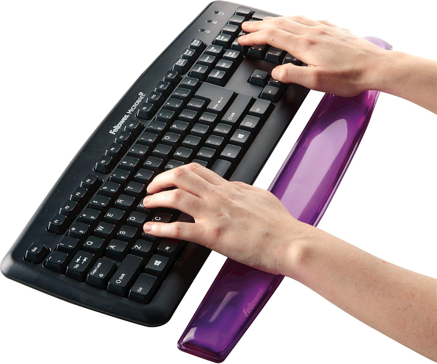 Fellowes Gel Crystals Wrist Rest, Purple (91437) : Computing Wrist Rests : Electronics