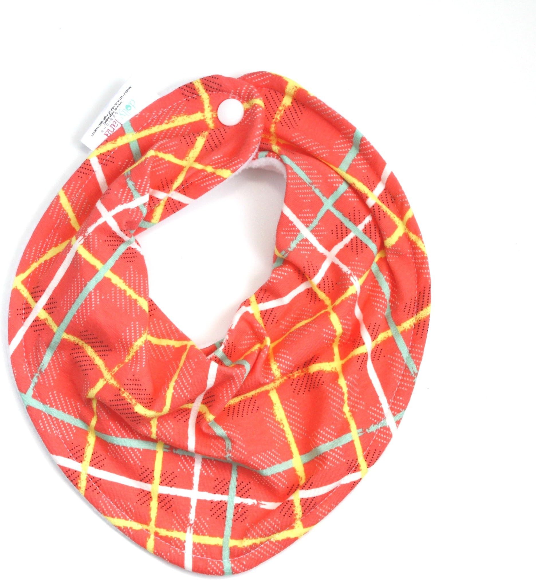 Watermelon Plaid Baby Bandana Bib