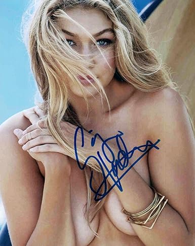 Gigi Hadid Signed Autographed 8x10 Photo Hot Sexy Model Topless ...