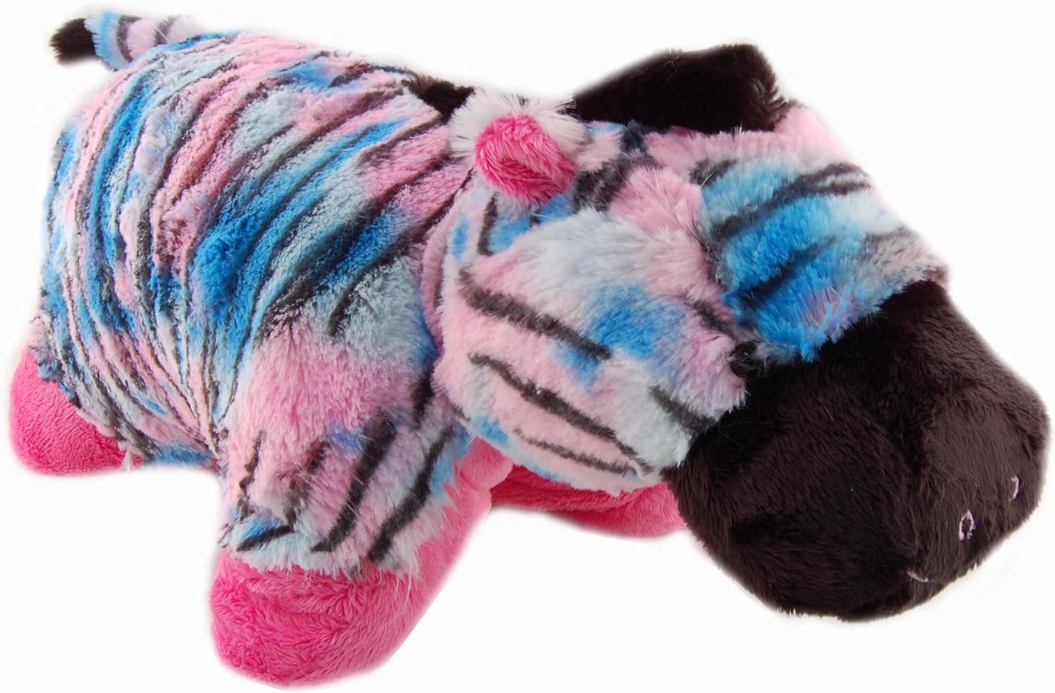 Amazon Com Pillow Pets Zebra Glow Pet 18 Home Kitchen