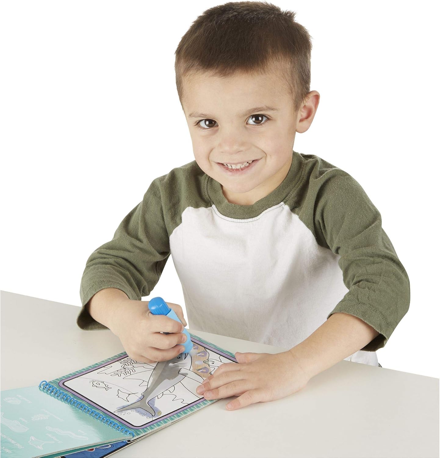 Melissa & Doug On the Go Water Wow! Reusable Water-Reveal Activity Pad - Under the Sea No Mess Paint Colouring Book - FSC Certified - Image 5