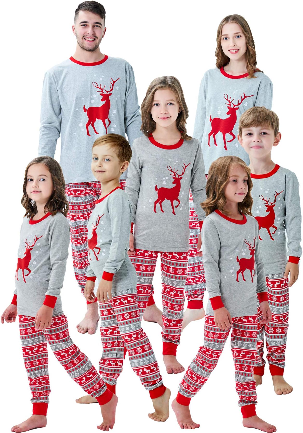 Family Matching Christmas Pajamas Boys Girls Holiday Pajamas Kids Sleepwear Christmas Pjs