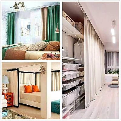 Buy Bigalleons Ceiling Curtain Track Room Divider Ceiling Track For Space Upto 6ft 12ft Aluminum Heavy Duty Ceiling Track System With Hooks And Accessories For Living Room Bed Room Shower Ivory White Online In Indonesia B08r73k8r1