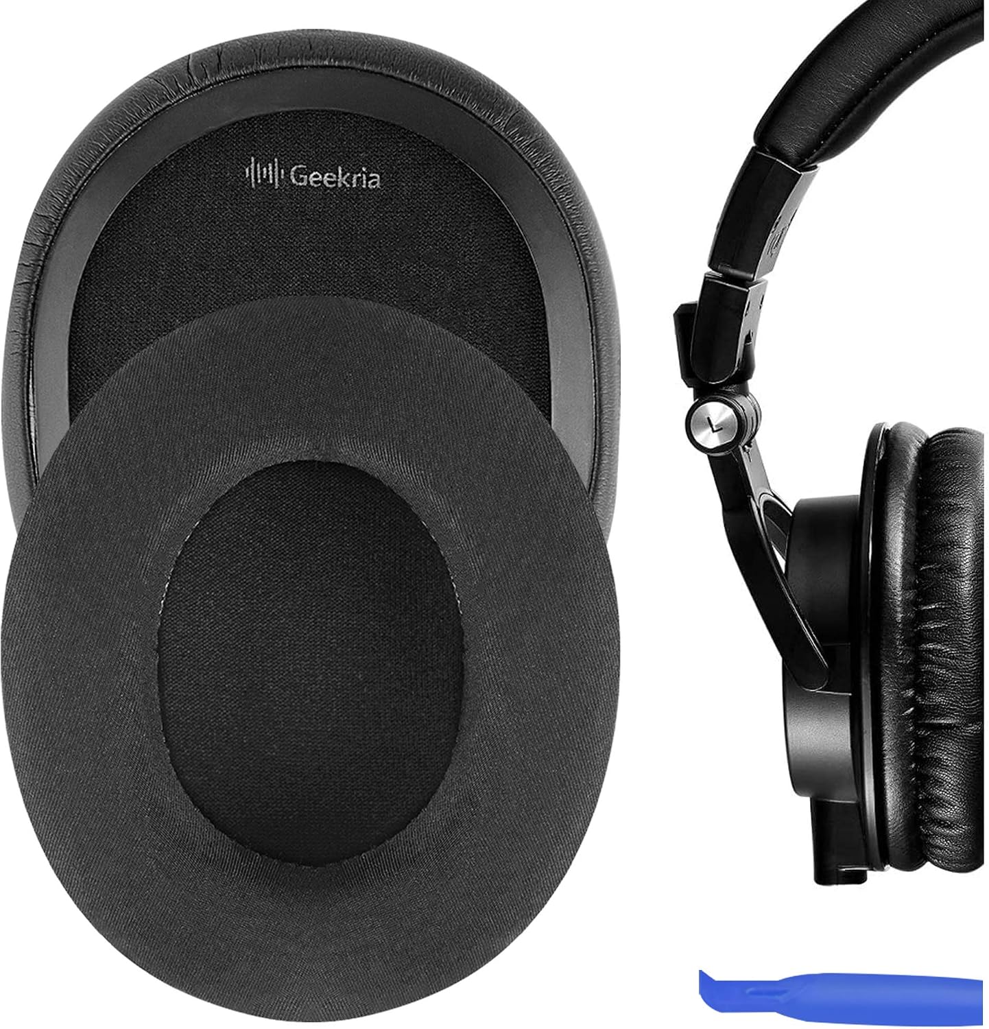 Geekria Sport Cooling-Gel Replacement Ear Pads for Audio-Technica ATH-M50X, M50XBT, M50xBT2, M50x ENSO, M60X, ATH-M40X, M30