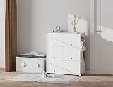 HOMIDEC 20-Pair 5-Tier Shoe Rack Storage Cabinet White 84x31.5x94.5cm view 2