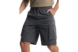 Libin Men's Quick Dry Lightweight Shorts All Day Comfy Cargo Hiking Shorts Breathable Outdoor Work Casual Sports Travel
