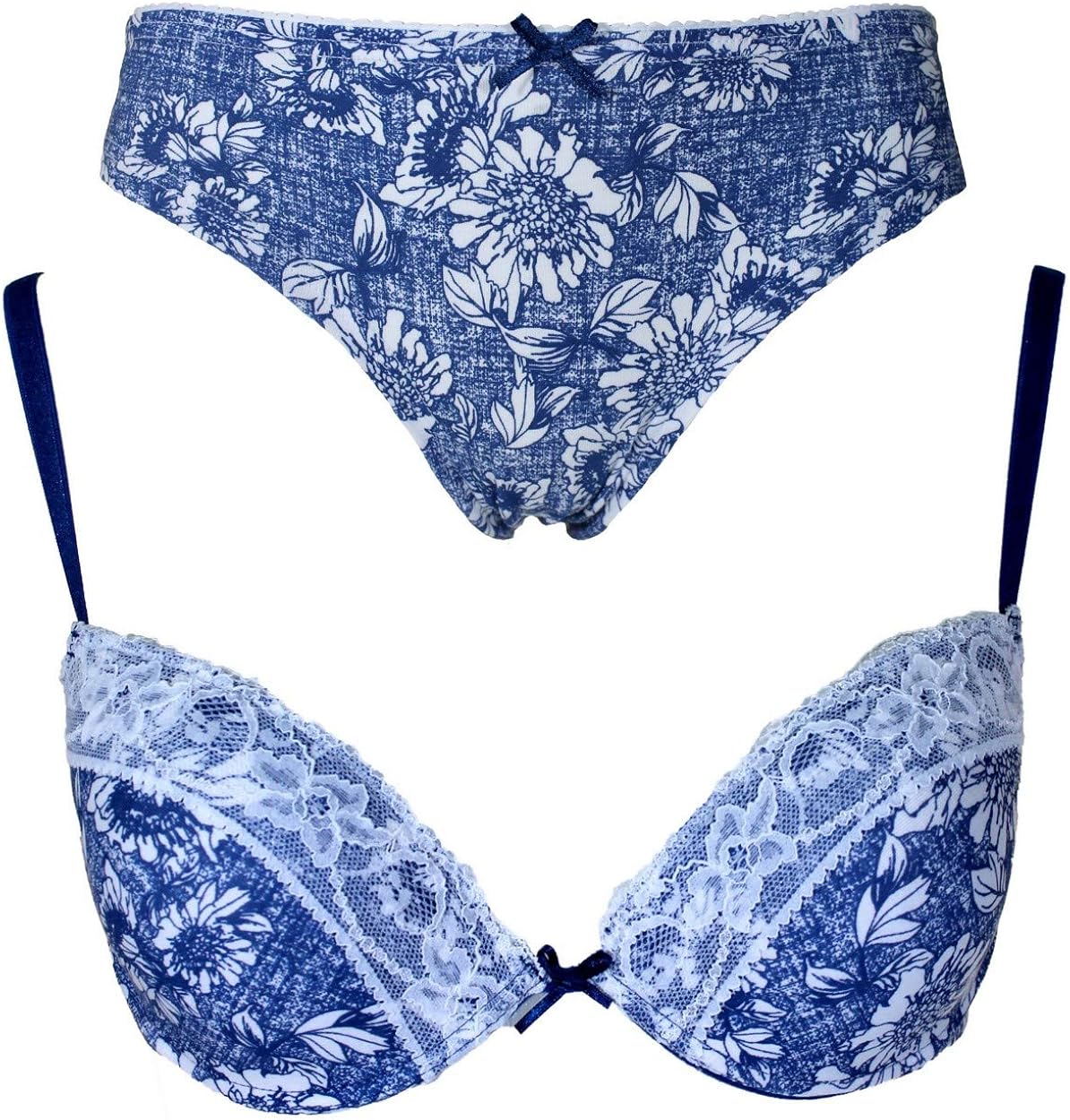 JADEA Damen-Unterwäsche-Set mit BH und Slip mit Spitze 4811: Amazon.de: Bekleidung