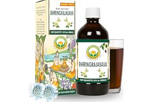 BASIC AYURVEDA Bhringrajasava Drink | 16.23 Fl Oz (480ml) | Natural Ayurvedic Syrup | for Healthy Hair & Immune System