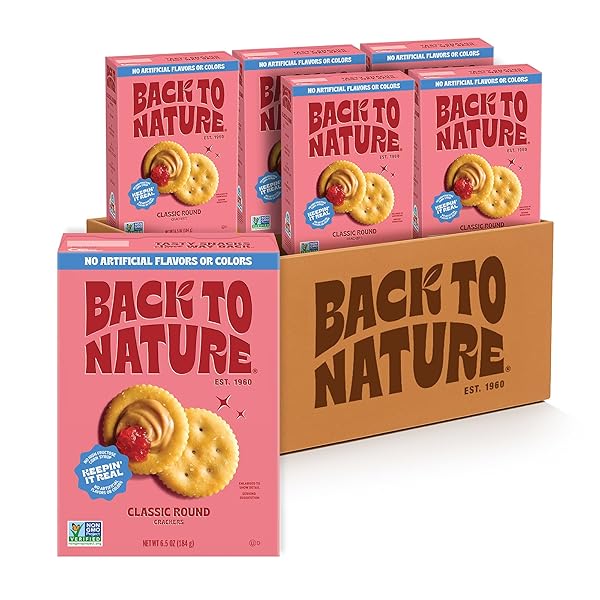 BACK TO NATURE CLASSIC ROUND CRACKERS, DAIRY FREE,...
