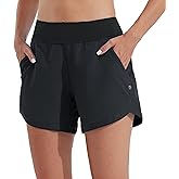 Willit Women's 5" Swim Board Shorts Quick Dry Beach Swimming Shorts UPF 50+ High Waisted Liner Pockets