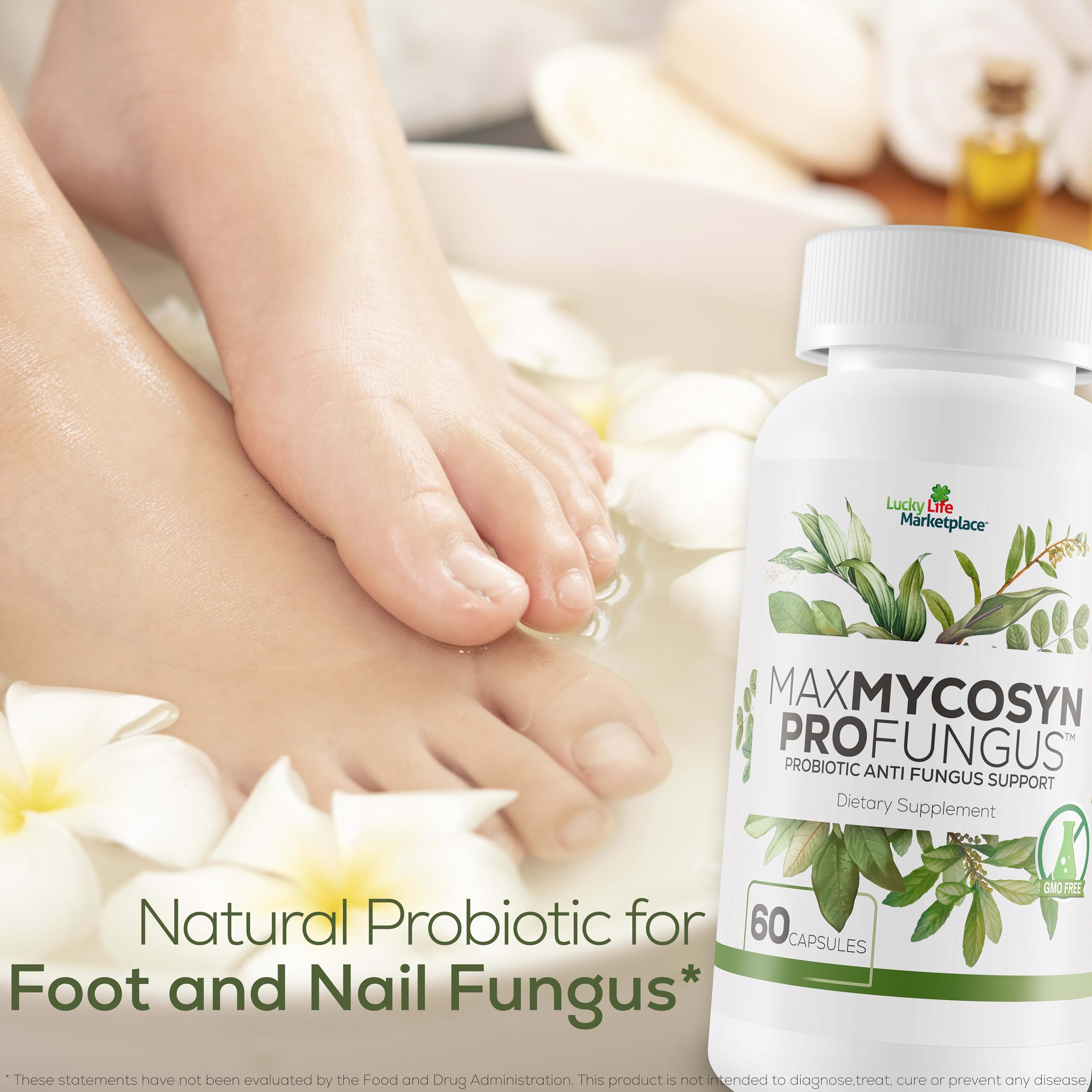 Max Mycosyn Pro - Probiotic Anti-Fungus Support - Targeted Nail & Foot Formula - Support Immune Function to Fight Off Fungus From the Inside Out