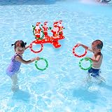 HONGCI Inflatable Santa Toss Game with 4 Rings - Xmas Party Fun for Kids Adults view 7