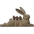 Amazon.com: Creative Co-Op Decorative Resting Rabbit with Birds ...