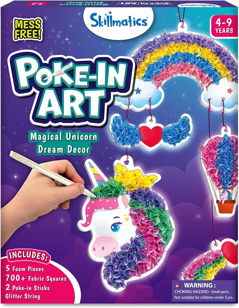 Skillmatics Poke-in Art Magical Unicorn Dream Decor Kit for Kids