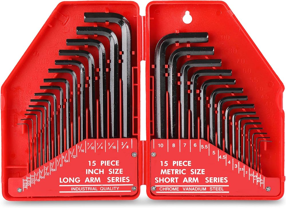 Hi-Spec 30pc Hex Allen Key Folding Set Imperial & Metric
