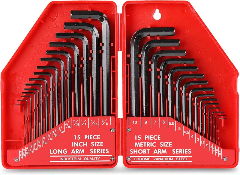 Hi-Spec 30pc Hex Allen Key Folding Set Imperial & Metric