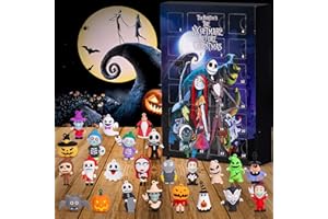 OFRYH Halloween Advent Calendar 2024,Halloween CountDown Advent Calendar with 24 Classic Collectible Figures,Halloween Count down Calendar,Halloween Horror Figures Collectible Gift Kids Teen Adults