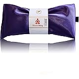 Blissful Being Lavender Eye Pillow - Hot or Cold Weighted Satin Eye Mask perfect for Sleeping, Yoga, Meditation - Gifts for W