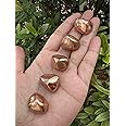 GAF TREASURES 5 Pcs Copper Tumbled Stones, Polished Natural Copper Gemstone, Copper Healing Crystals (Copper)