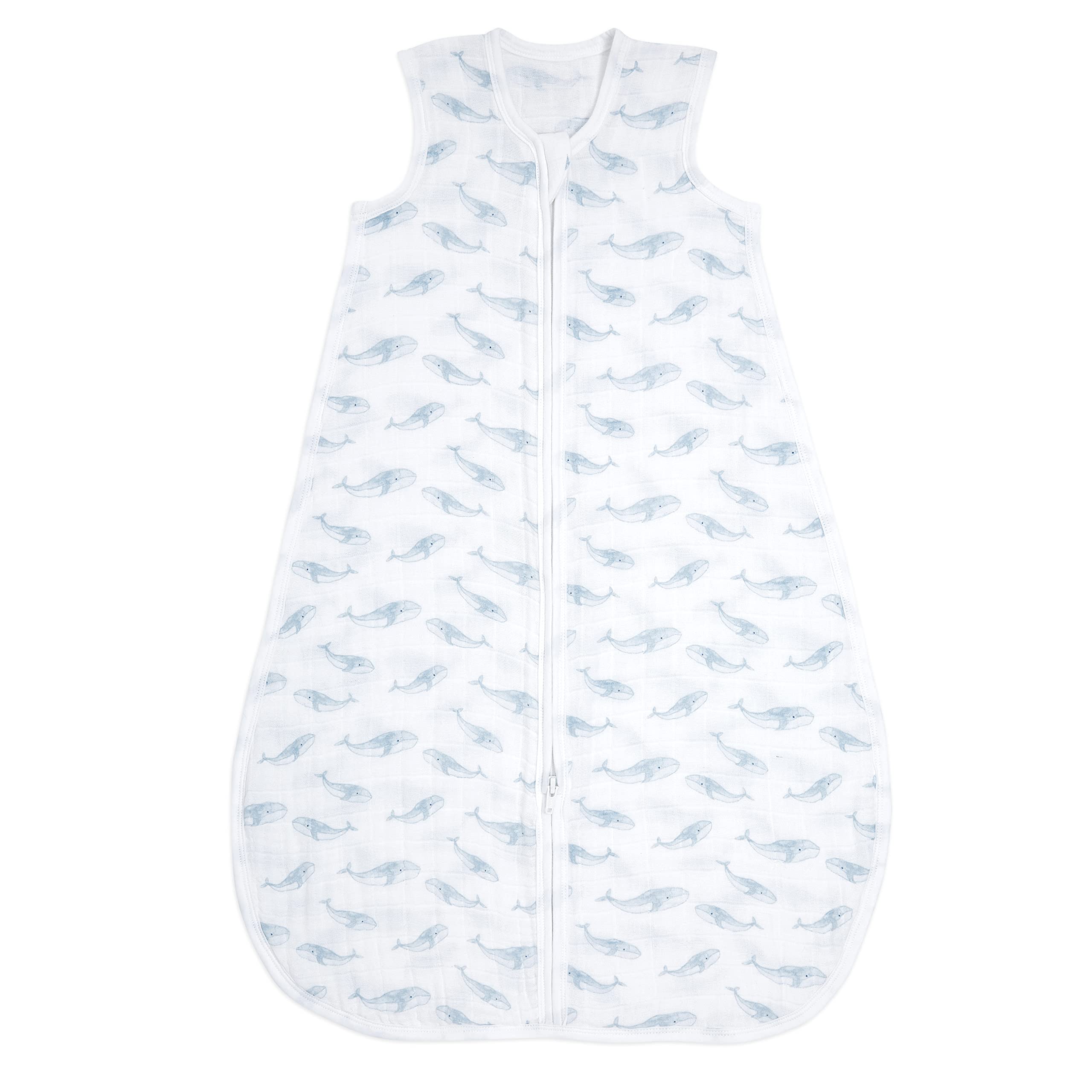 aden + anais oceanic Sleeping Bag - Pack of 1 | 100% Wearable Organic Cotton Muslin Sleep Sack Soft & Lightweight Unisex Baby Zipper Grow for Girls Boys 6-18 Months Newborn Infant (AA1298) — image 1