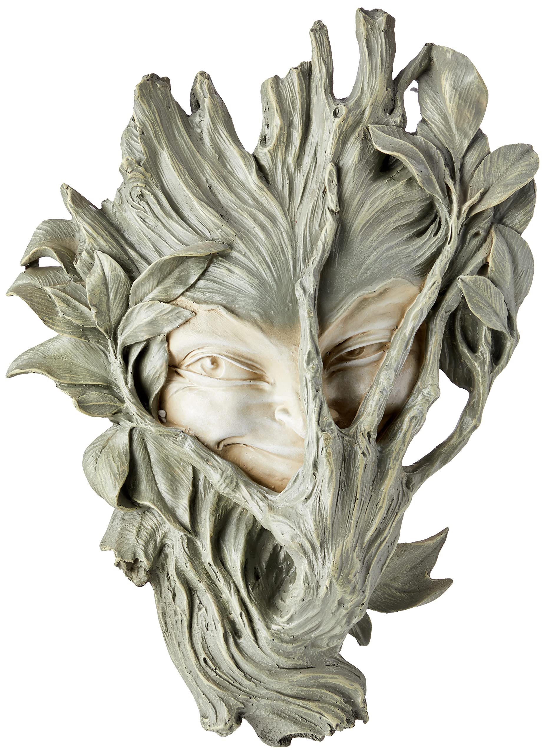 Design Toscano Bashful Sprite Tree Face Mystic Decor Wall Sculpture, 33 cm, Polyresin, Two Tone Stone
