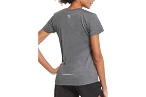 baleaf Women's Short Sleeve Running Workout Shirts Athletic Tops Lightweight Quick Dry Training Yoga Crewneck