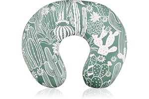 DAYEEBALL Nursing Pillow Cover, Removable Nursing Covers for Breastfeeding Pillows, Stretchy and Soft Fit for Baby Girls Boys Newborn, Cactus (Only Cover)