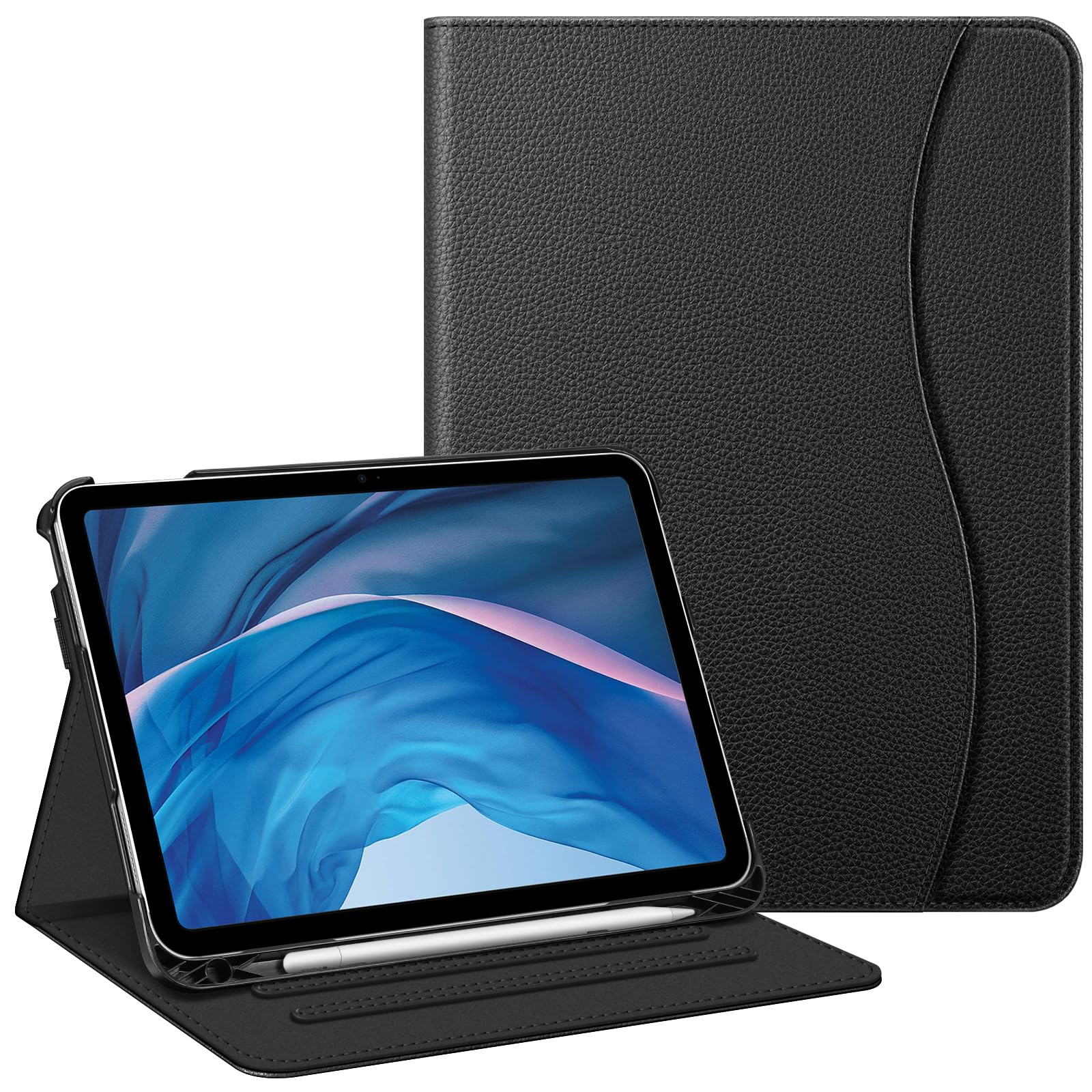 FINTIE Case for iPad (A16) 11th Generation 11 Inch (2025), iPad 10th Generation 10.9 Inch (2022), Multi-Angle Viewing Stand Cover w/Pencil Holder & Pocket, Auto Sleep/Wake, Black โ image 1