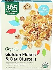 365 By Whole Foods Market, Organic Golden Flakes & Oat Clusters, 12 Ounce