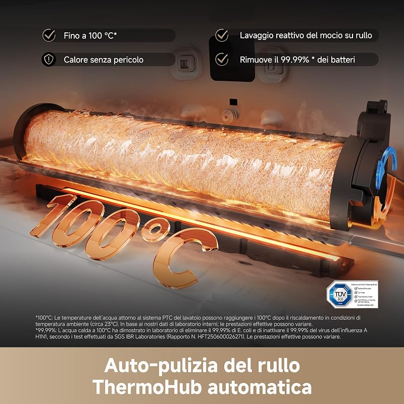 Aqua10 Ultra Roller Complete Robot Aspirapolvere, Aspir. 30.000 Pa