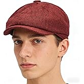 Gatsby Newsboy Hat Men Women Classic Herringbone 8 Panel Trendy Tweeb Flat Cap